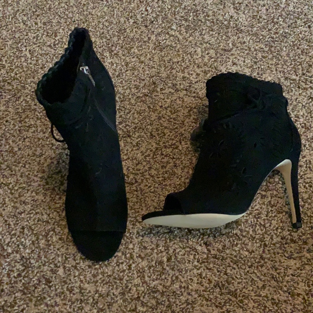 NEW! Ivanka Trump suede booties.